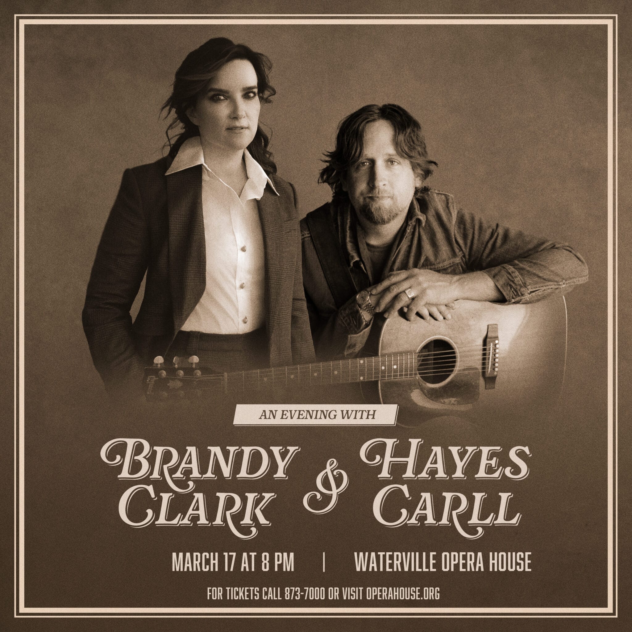 An Evening With Brandy Clark & Hayes Carll Waterville Creates