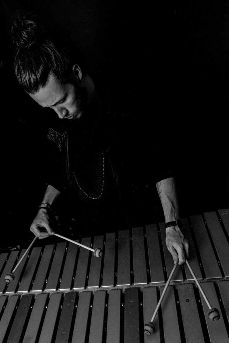 Vibraphonist, Simon Moullier at Greene Block + Studios